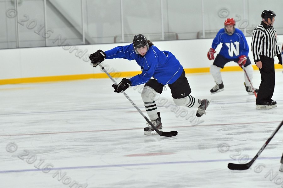 Wheaton College Men\'s Ice Hockey vs Middlesex Community College. - Photo By: KEITH NORDSTROM